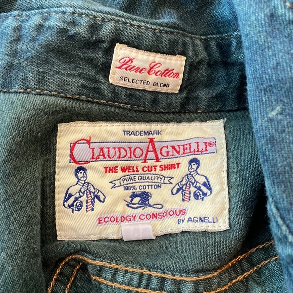 Vintage Claudio Agnelli Green Denim Jacket - Picture 4 of 4